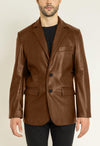 ANGELO MEN'S BLAZER | COGNAC